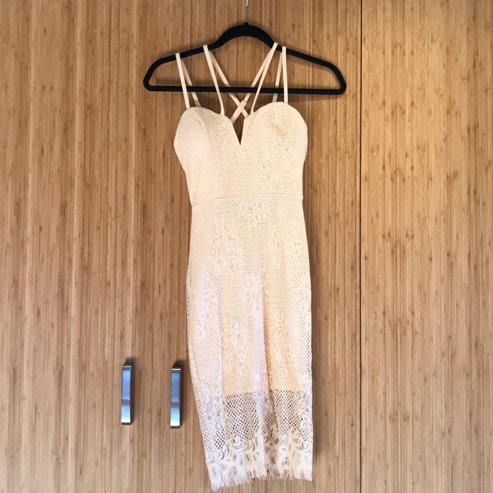 Light pink lace dress